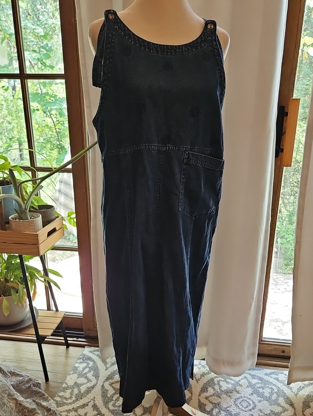 90s Premier International Denim Dress Medium